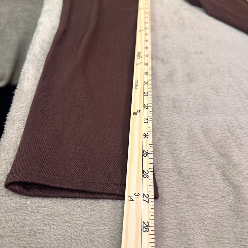 Bundle Women’s Size 16 Pants White Cargo Capris + Brown Straight Leg Pants - Picture 14 of 16